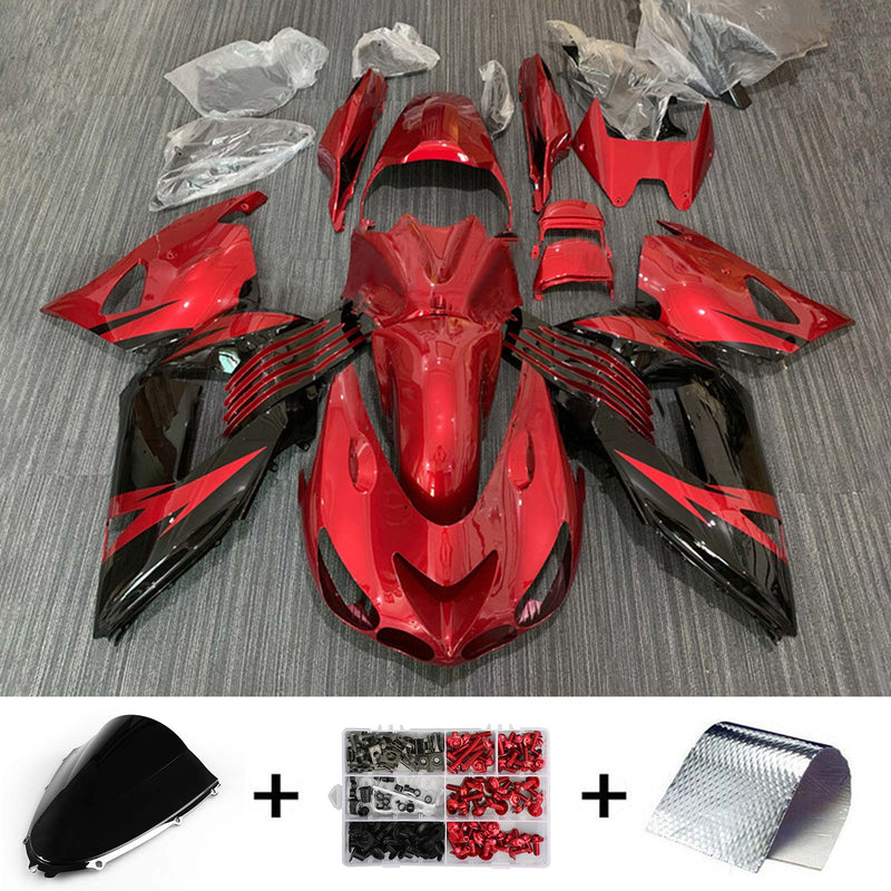 Juego de carenado Amotopart para Kawasaki ZX14R 2006-2011, carrocería, plástico, ABS