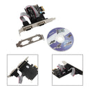 Pcie para rs232 dupla serial wch382 chip pci-express extensor placa adaptador cartão