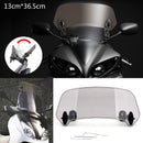 Motorsykkel Justerbar Clip On Windshield Extension Spoiler Vindavviser
