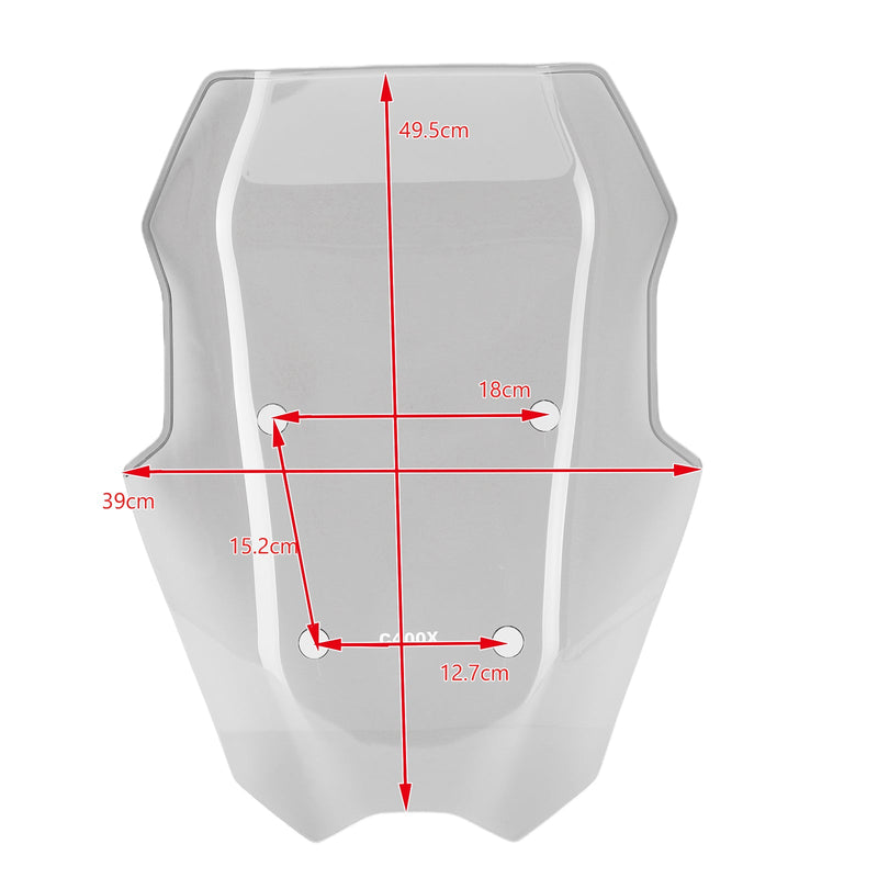 Motorrad Kunststoff ABS Windschild Windschutzscheibe für BMW C400X 2019-2023