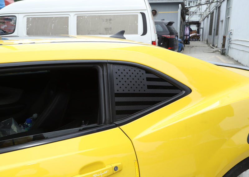 Heckdreieck Viertel Fenster USA Flag-Aufkleber Aufkleber-Trimm für Camaro 2010-2015