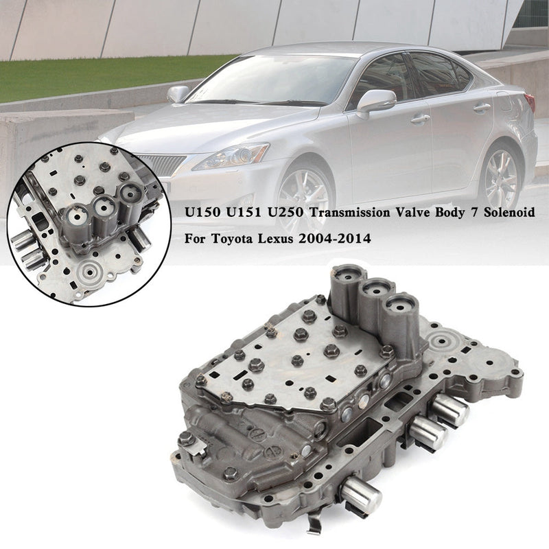 U150 U151 U250 vaihteistoventtiilin runko 7 solenoidi Toyota Lexus 2004-2014 pieni venttiili B