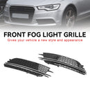 2PCS Front Nebelscheinwerfer Abdeckung Lünette Grill Grille Fit Audi A6 4G C7 2012-2015