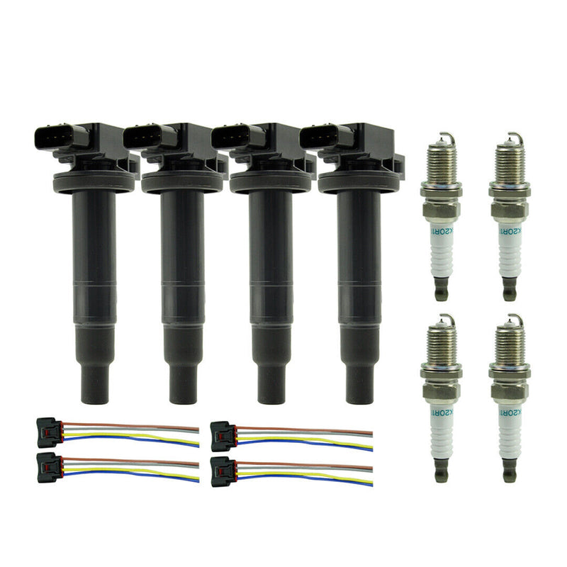 4X sytytyspuola + sytytystulppa + tulppa UF316 90919-02240 9008019021 Scion XA XB 1.5L Fedex Express