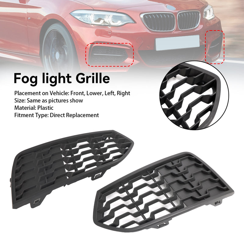 BMW F22 F23 2012-2017 2 stk Frontfanger M Tåkelys Grill Grill