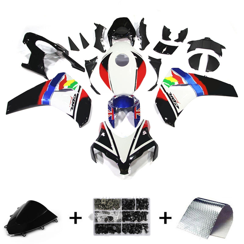 Amotopart Honda CBR1000RR 2008–2011 Verkleidungsset, Karosserie, Kunststoff, ABS