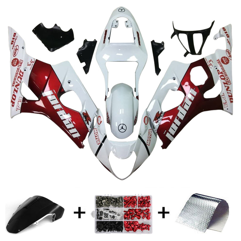 2003-2004 Suzuki GSXR1000 K3 Injection Fairing Set Body Plast ABS