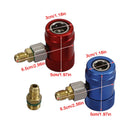 A/C R134A Quick Coupling Adapter Manifold Connector 1/4" Sae Hvac High&Low Side