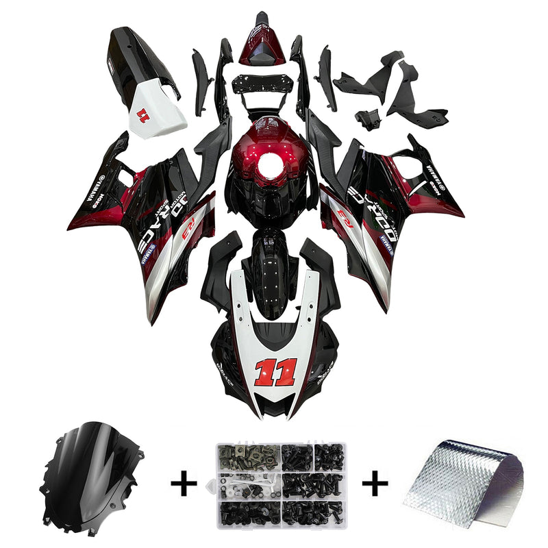 2022-2023 Yamaha YZF-R3 R25 Kit de carenado de inyección Cuerpo Plástico ABS