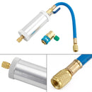 Bilklimaanlæg R134A R12 R22 A/C AC olie- og farveindsprøjtningsværktøj 1/4" SAE 2OZ