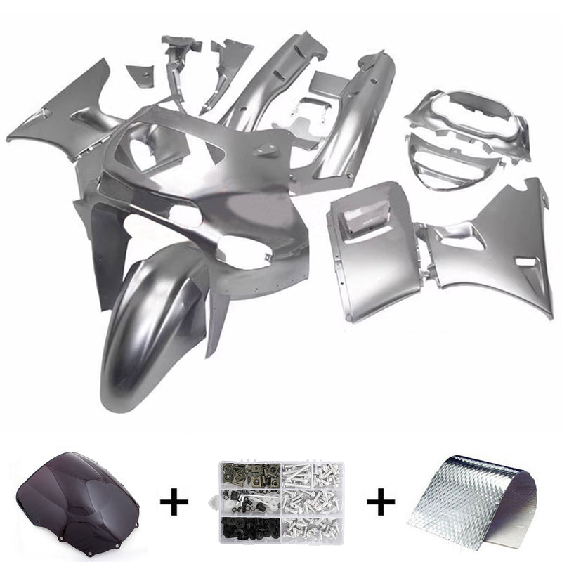 Conjunto de carenagens Amotopart para Kawasaki ZZR400 1993-2007, ZZR600 1998-2003, corpo, plástico, ABS