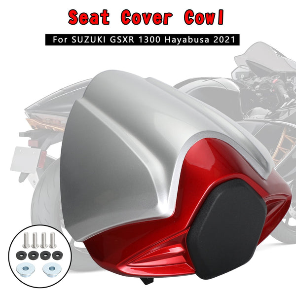 Capa de banco traseiro para SUZUKI GSXR 1300 GSX-R1300 Hayabusa 2021-2022 vermelho