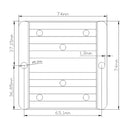Vandtæt DC/DC konverter regulator 12V til 13,8V 5A 69W