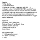 O2 Oxygen Afstandssensor Vinklet forlængelse 90 grader 02 Bung Extension M18 X 1,5 Generisk