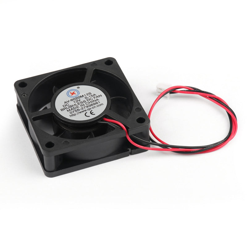 1Pcs DC Brushless Cooling PC Computer Fan 12V 6020s 60x60x20mm 0.15A 2 Pin Wire