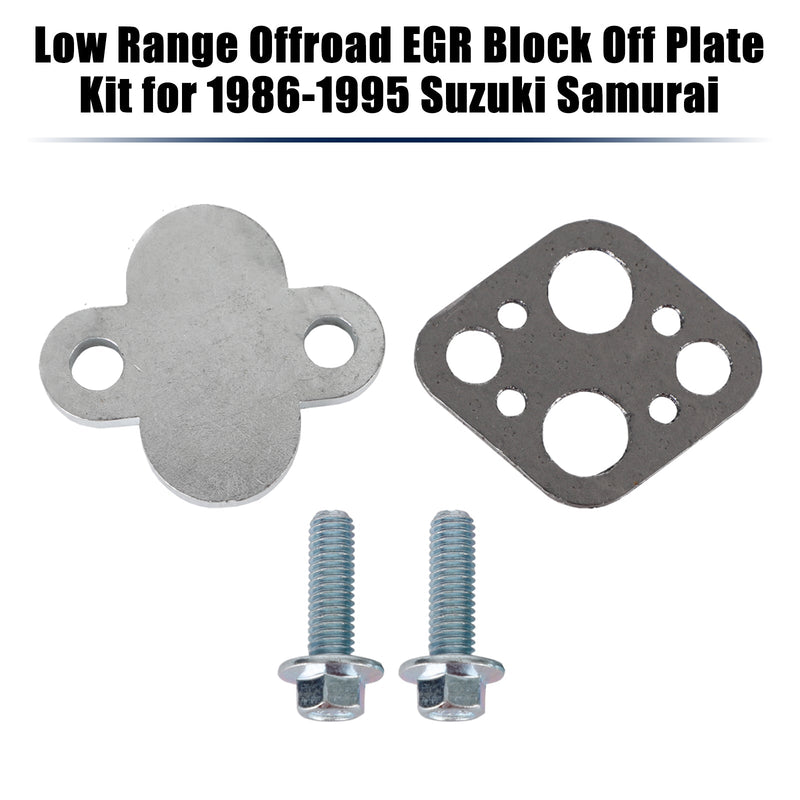 1986-1995 Suzuki Samurai Low Range Off-Road EGR Block Off Plate Kit