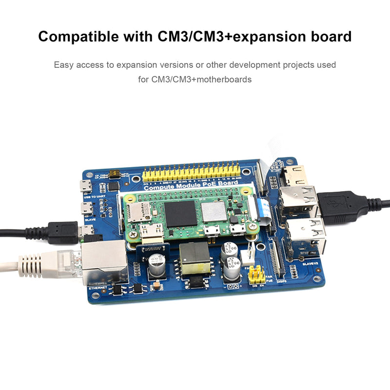 2W till CM3 expansionskort, Raspberry Pi CM3 kärnkort, alternativt adapterkort