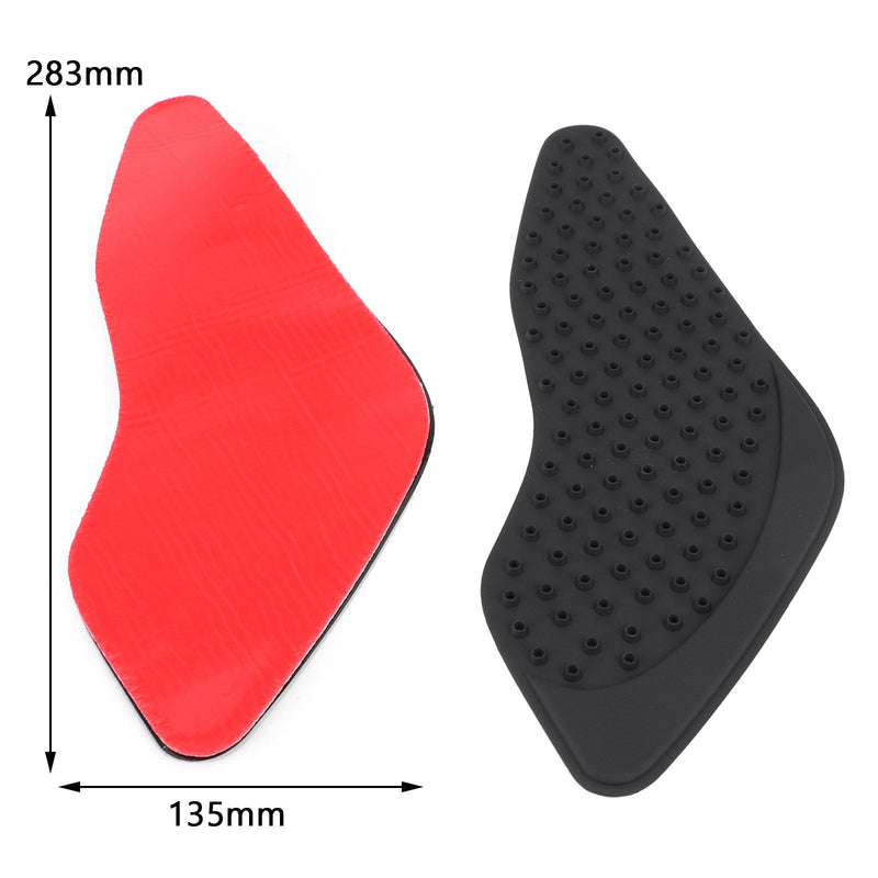 2 x seitlicher Tankpad Kraftstofftankschutz passend für Honda Cb400 Vtec 92-18 Gummi schwarz generisch