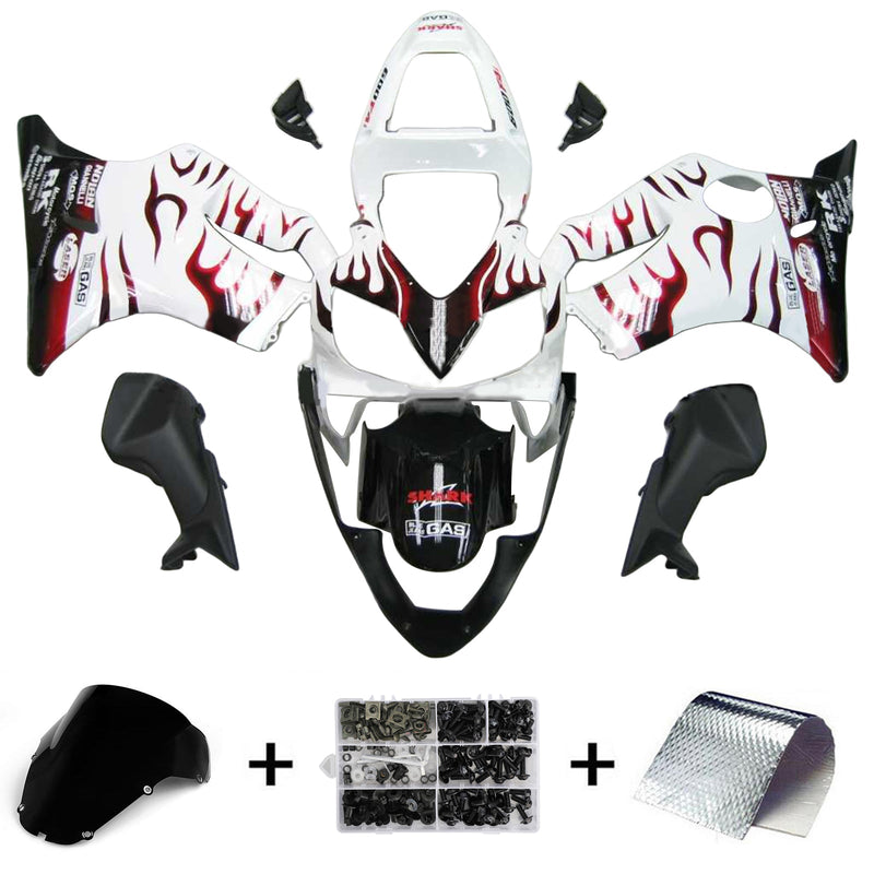 Amotopart Honda CBR600 F4i 2001-2003 Juego de carenado Cuerpo Plástico ABS