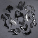 Kawasaki Z900 2017-2019 hopeanmusta ruiskuvalettu muovirunko yleinen