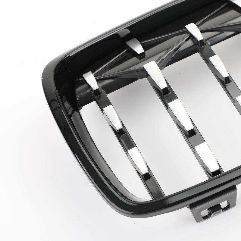 Diamant främre övre grill för BMW 4-serie F32 F33 F36 F82 14-18 Black & Chrome Generic