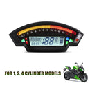 Velocímetro digital TFT preto universal para motocicleta 14000RPM retroiluminação odômetro genérico