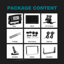 7-Zoll-Display AHD 1080P, kabelloses 2-Kanal-Rückfahrkamera-Set für LKW-Anhänger