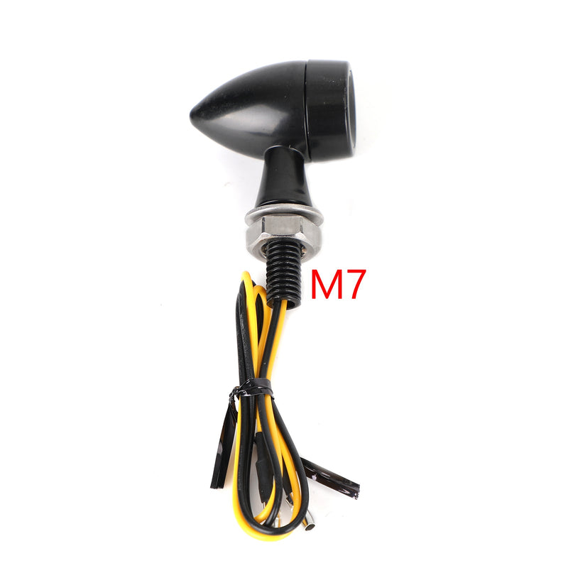 Mini Bullet Motorsykkel LED Blinklys Blinklys Bremselys 12V M7 Generisk