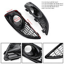 Paar Kühlergrill schwarz glänzend Nebelscheinwerfer Lampenabdeckung passend für Ford Fiesta 2013–2017 generisch