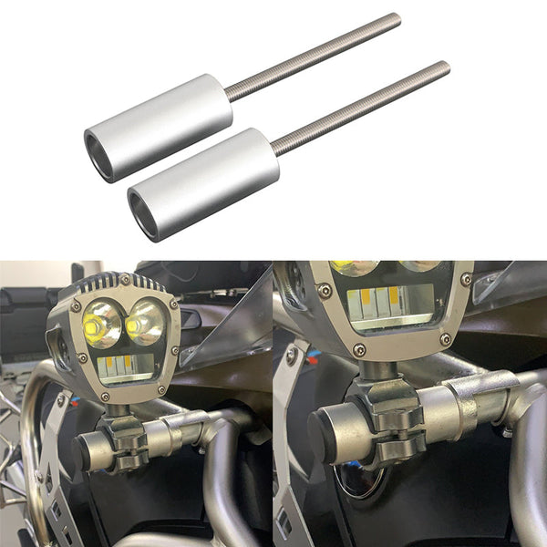 Areyourshop Par de varillas de extensión para faros adicionales aptos para BMW R1200GSA 14-2018 R1250GSA 18-2021