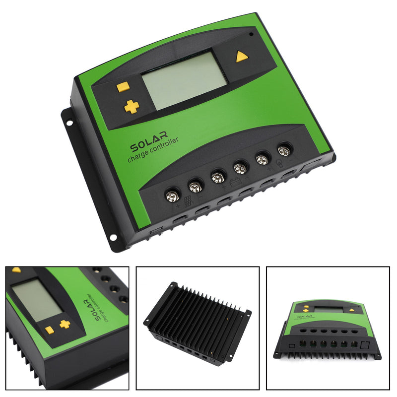 12V-24V 60A PWM Solarladeregler Schnittstelle LCD Display Solarregler