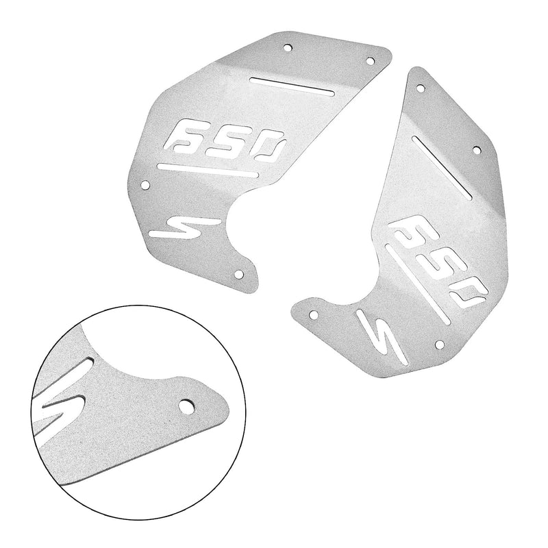 Kawasaki Vulcan S En Vn650 2015-2022 Motorskyddsplatta Sidopanel Silver för Cafe