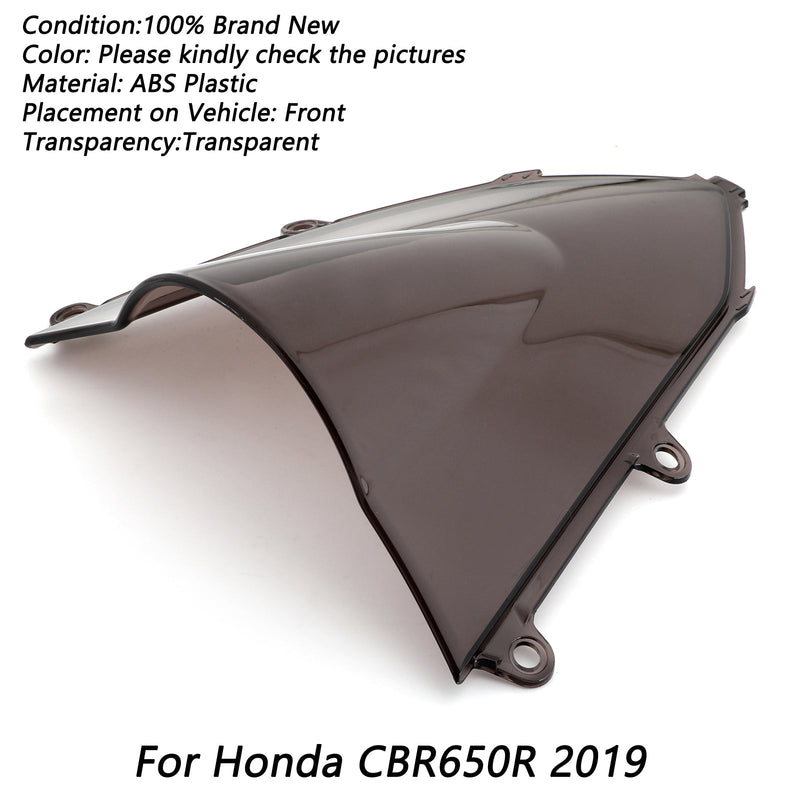 ABS-moottoripyörän tuulilasi Honda CBR650R 2019-2022