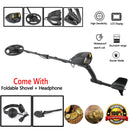 Kit 3 en 1 Detector de metales 7,8" Gold Digger Hunter Auriculares con pala sensible profunda