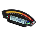 Velocímetro digital TFT preto universal para motocicleta 14000RPM retroiluminação odômetro genérico