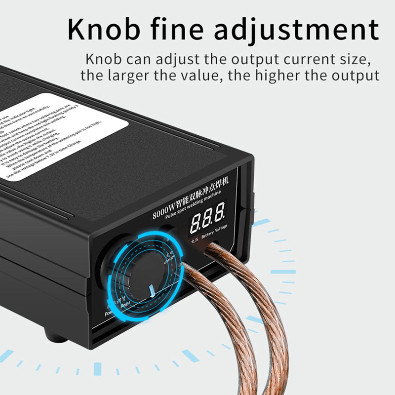 8000W Mini Punktschweißmaschine DIY Kit 18650 Batterie Punktschweißstift Werkzeuge