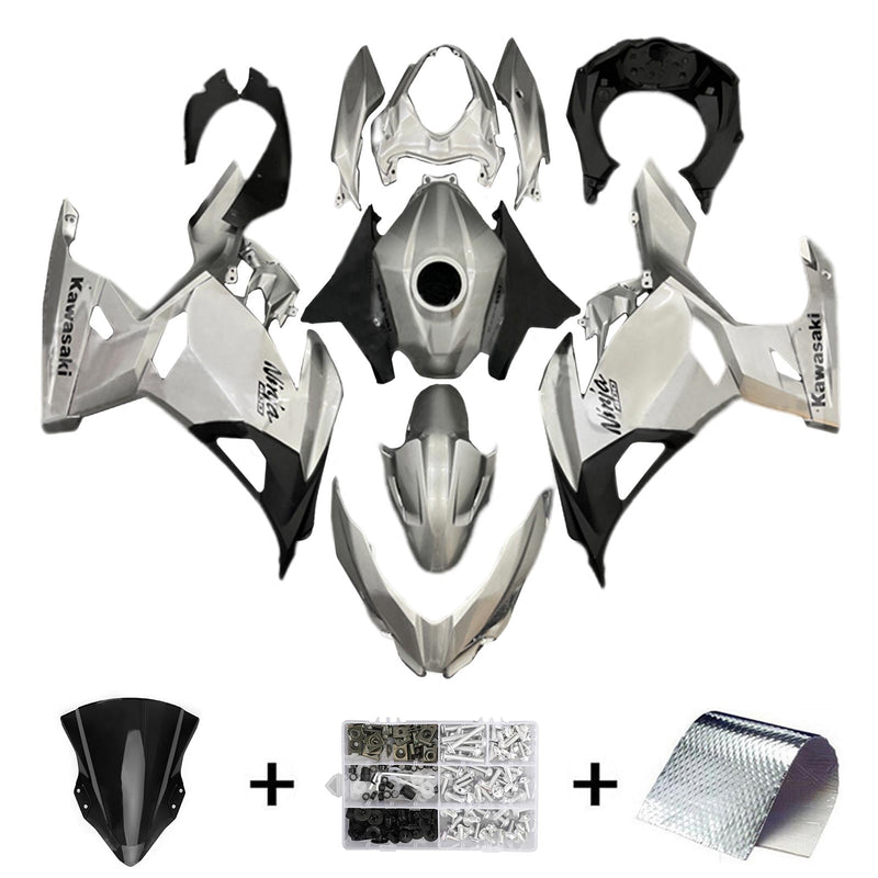 Amotopart kåpa Set för Kawasaki EX400 Ninja400 2018-2023 Body Plastic ABS