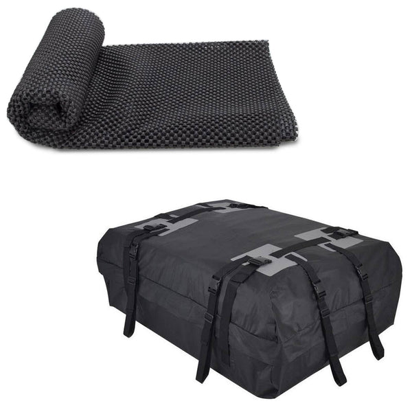 Bolsa de carga impermeable para portaequipajes de techo de coche, bolsa de cubo para equipaje con alfombrilla antideslizante