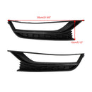 Volkswagen Passat 2012-2015 černý 2ks přední voštinový kryt mlhového světla