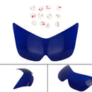 Capa protetora da lente do farol dianteiro se encaixa Kawasaki Ninja Z1000 03-06 Azul Genérico