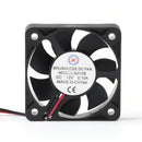 4 Uds 50mm x 10mm 5010B DC 12V 0.1A 2 pines rodamiento de bolas de ventilador sin escobillas