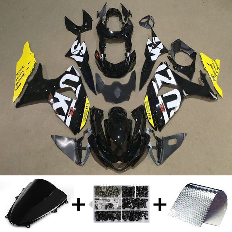 Amotopart Suzuki GSXR1000 2009-2016 K9 kåpa Set Body Plast ABS