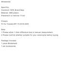 Parabrisas de motocicleta de plástico ABS para Yamaha MT-15 2018-2020