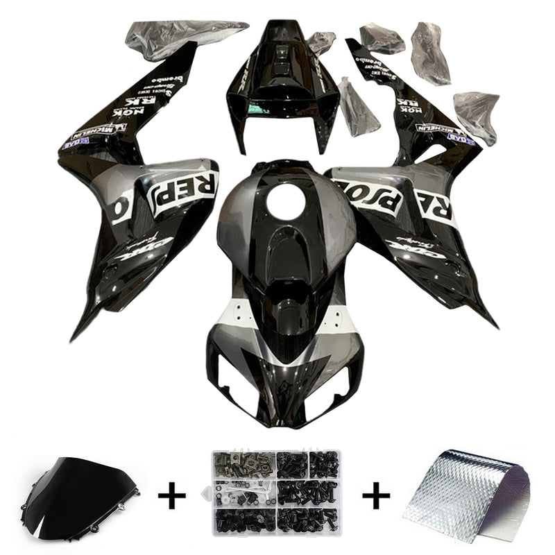 Amotopart Honda CBR1000RR 2006-2007 Juego de carenado Cuerpo Plástico ABS