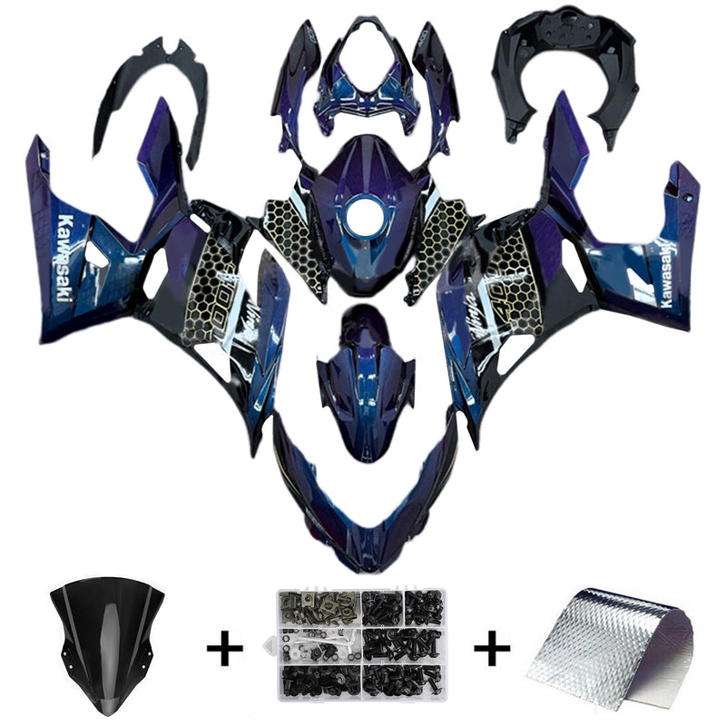 Amotopart kåpa Set för Kawasaki EX400 Ninja400 2018-2023 Body Plastic ABS