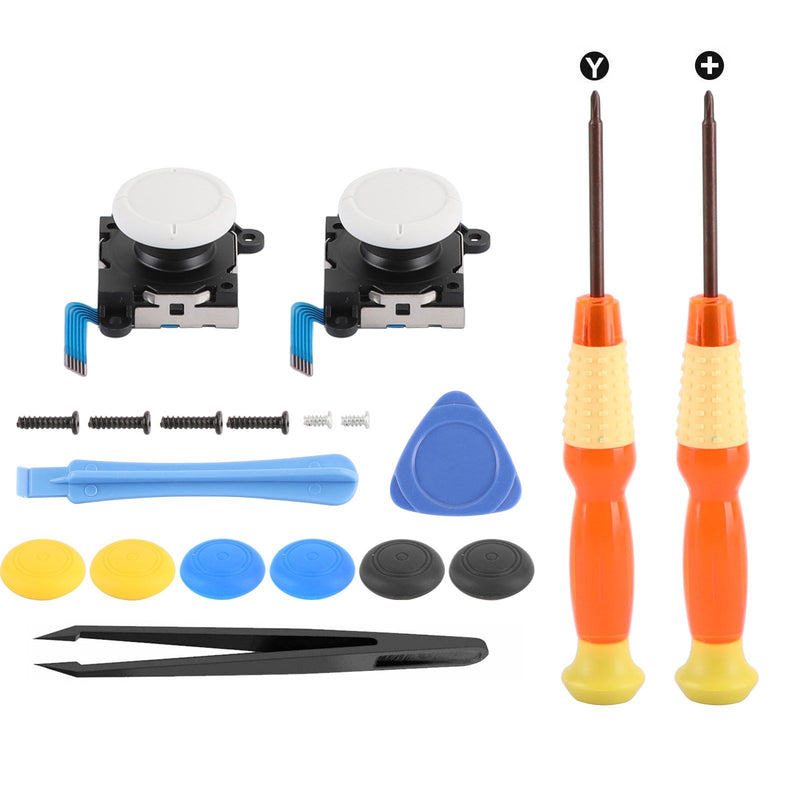 Kit de reparo 19 em 1 3D stick do sensor analógico + ferramenta adequada para o joystick Switch Lite