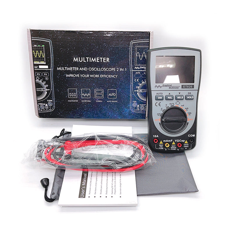 ET826 2-in-1-Digital-Intelligentes Oszilloskop-Multimeter AC/DC-Stromspannung