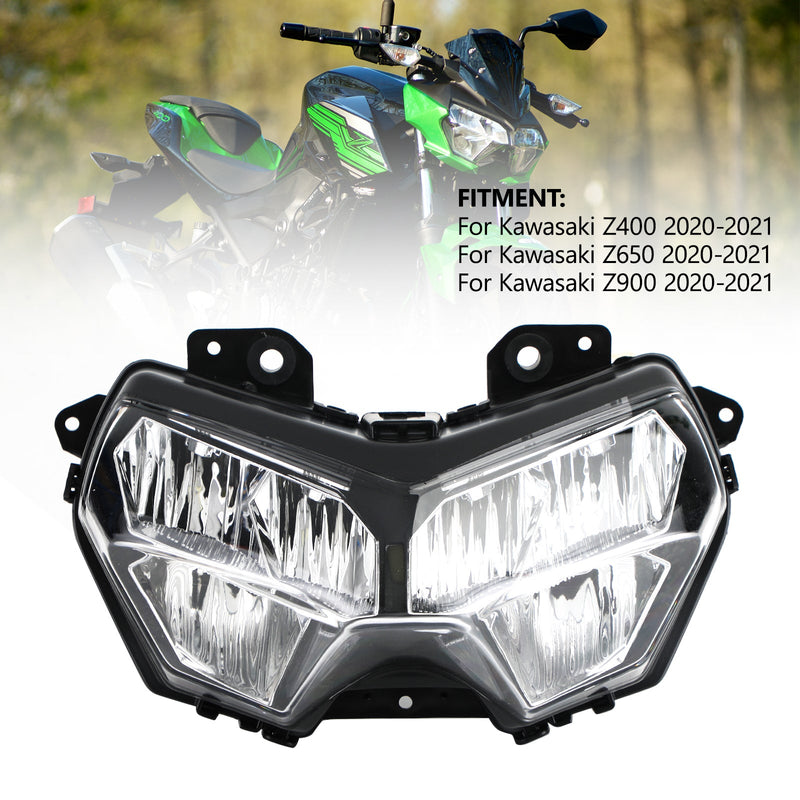 Scheinwerferschutz Schutzabdeckung Haddlamp Kit für Kawasaki Z400 650 900 20-22 Smoke Generic