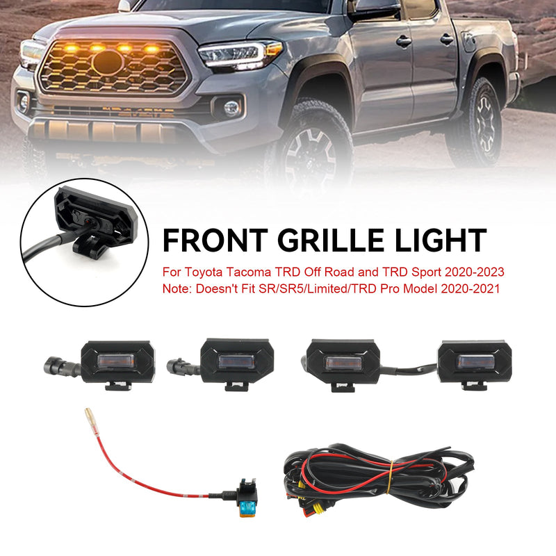 4kpl LED-säleikkövalot sopivat Toyota Tacoma TRD Off Road & TRD Sport 2020-2023 malleihin