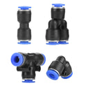 40 stk Quick 6 mm OD 1/4" plastik pneumatisk tryktilslutning Luftledningsfittings